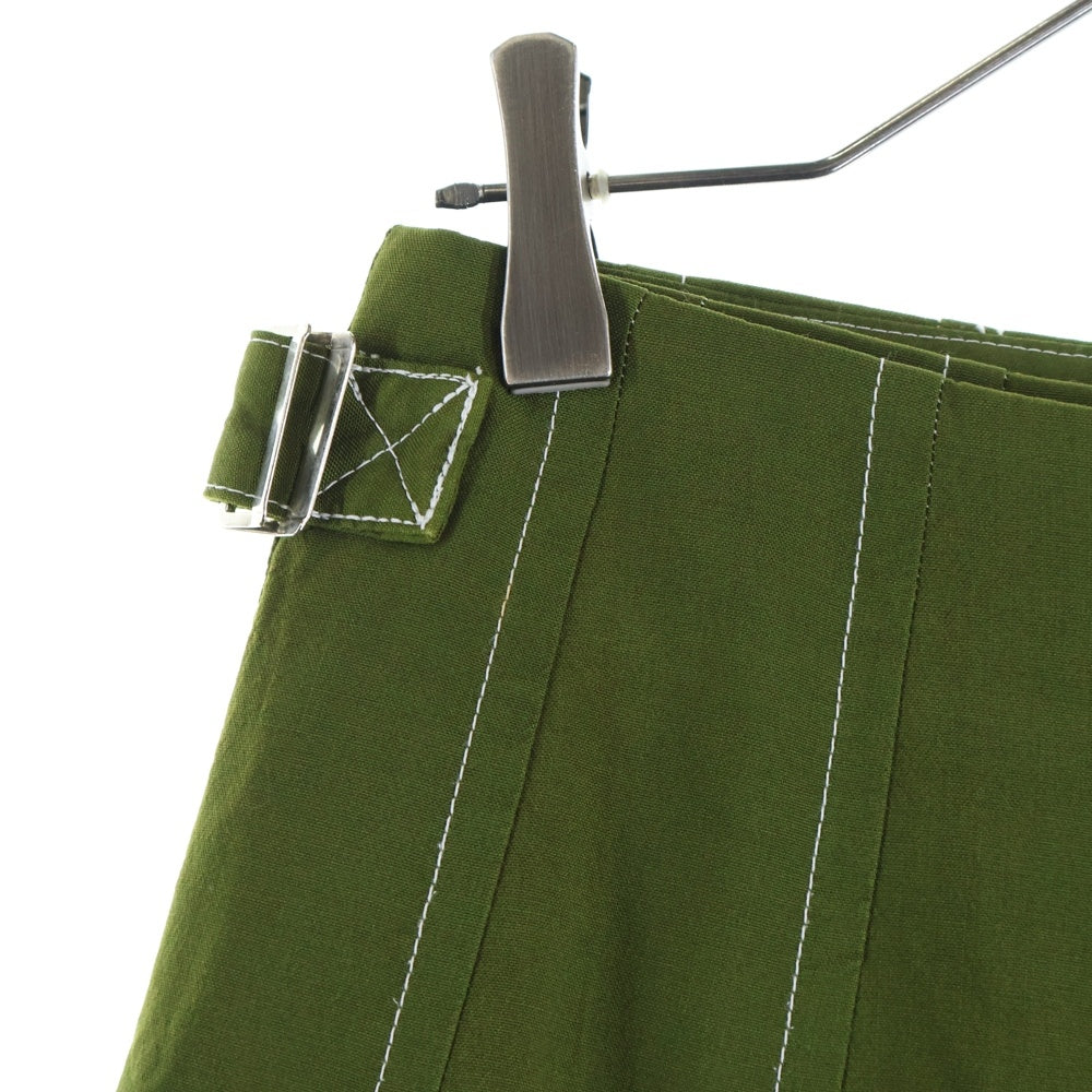 tricot COMME des GARCONS(トリコ コム デ ギャルソン) 01SS ラウンド ウエストベルト プリーツスカート グリーン レディース TS10004 AD2000