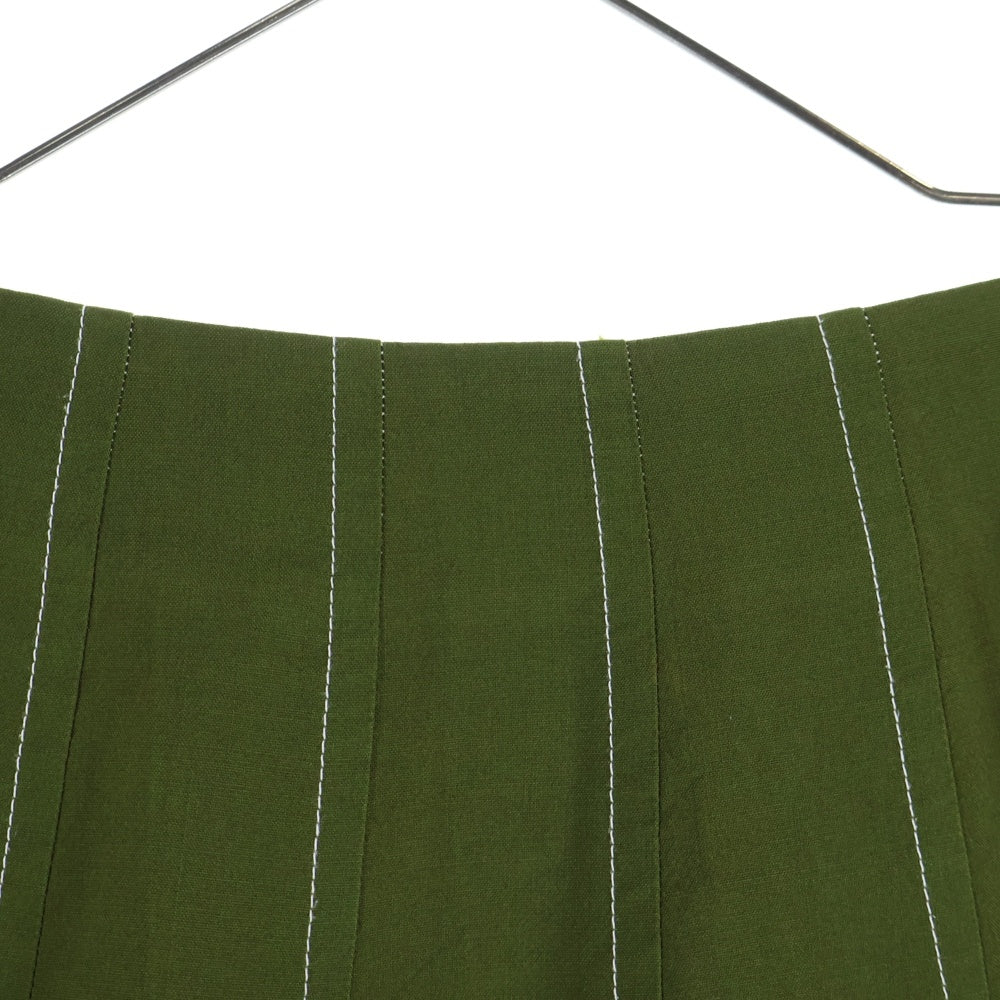 tricot COMME des GARCONS(トリコ コム デ ギャルソン) 01SS ラウンド ウエストベルト プリーツスカート グリーン レディース TS10004 AD2000