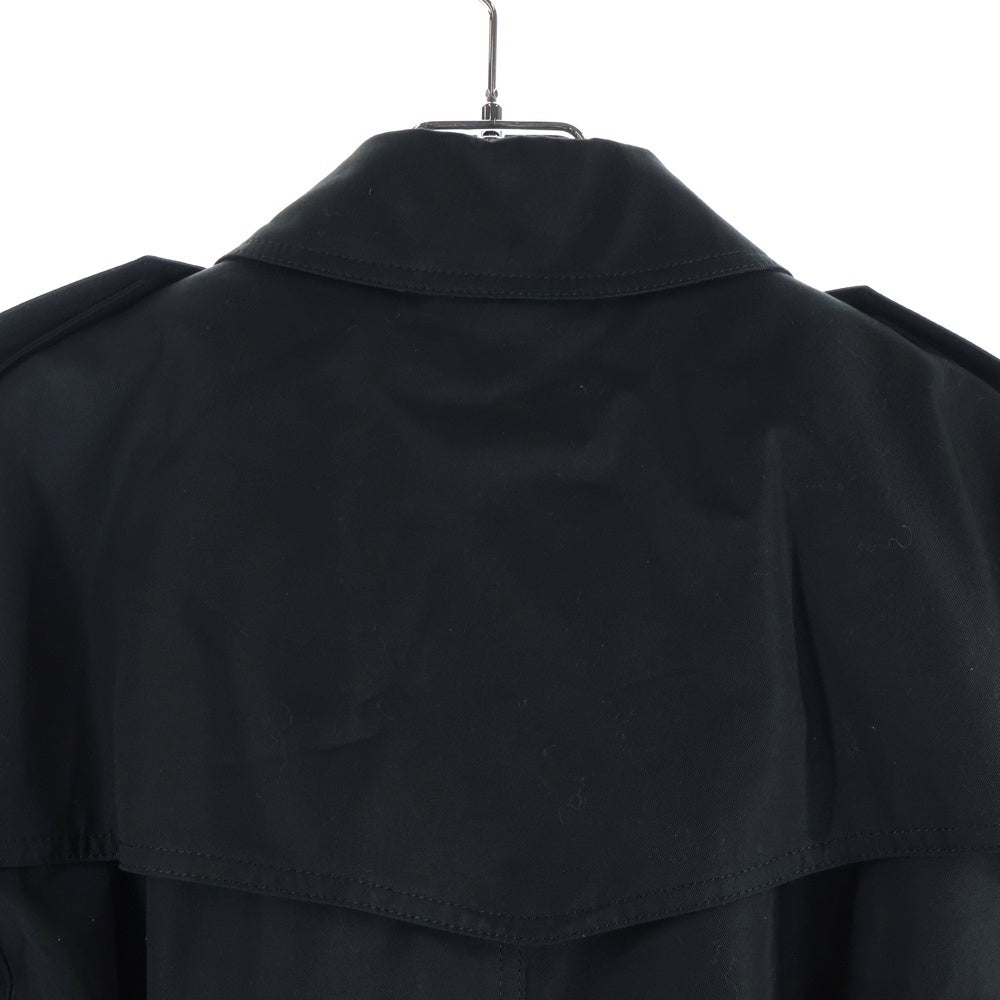 BURBERRY BLACK LABEL(バーバリー ブラックレーベル) CRESTBRIDG ダブルチェックライニング ウエストベルト トレンチコート ブラック 51A20-602-09