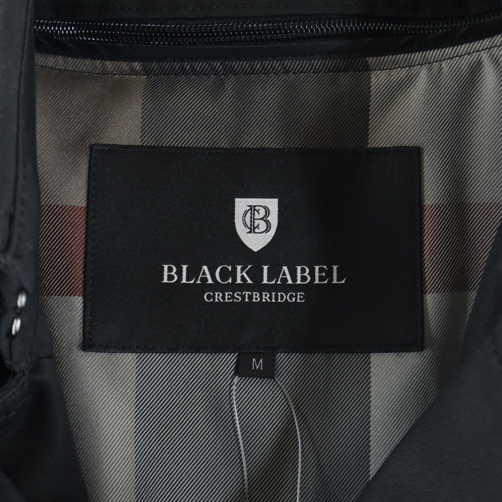 BURBERRY BLACK LABEL(バーバリー ブラックレーベル) CRESTBRIDG ダブルチェックライニング ウエストベルト トレンチコート ブラック 51A20-602-09