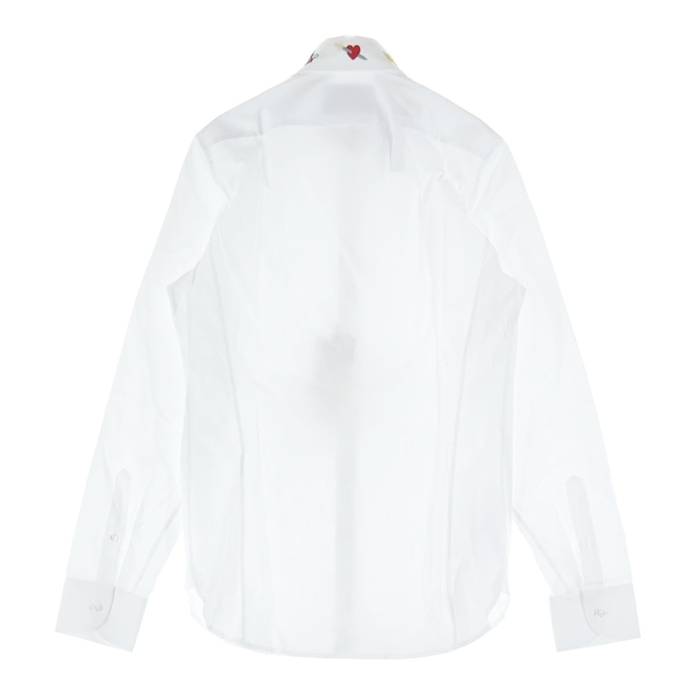 GUCCI(グッチ) 19AW シンボルズ カラーエンブロイダリー スネーク 長袖カッターシャツ ホワイト 523500 Z341L
