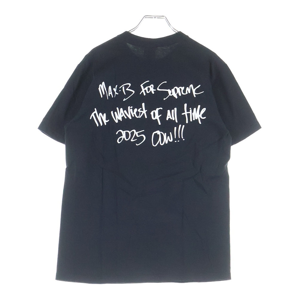 SUPREME(シュプリーム) 25SS Max B Tee マックスB フォトプリント クルーネック半袖Tシャツ カットソー ブラック