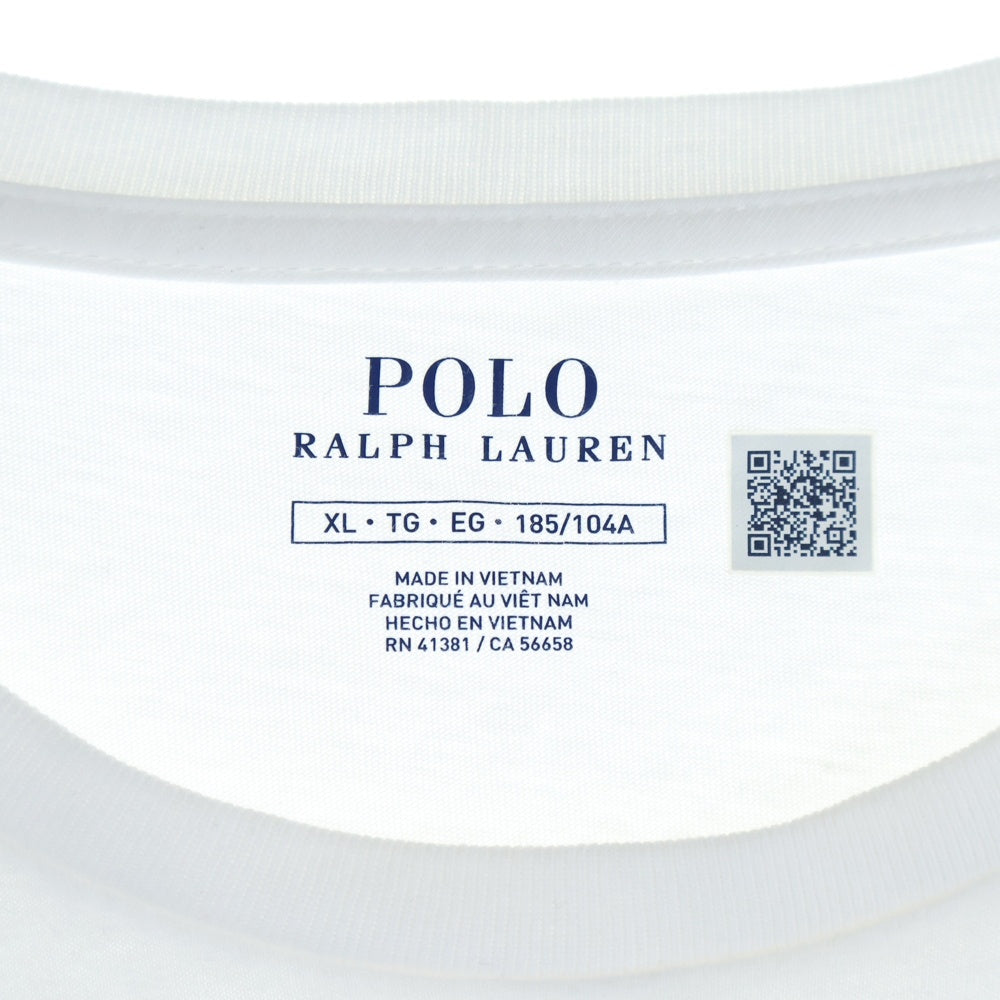 POLO RALPH LAUREN(ポロラルフローレン) ビッグポニー刺繍 クルーネック 半袖Tシャツカットソー ホワイト