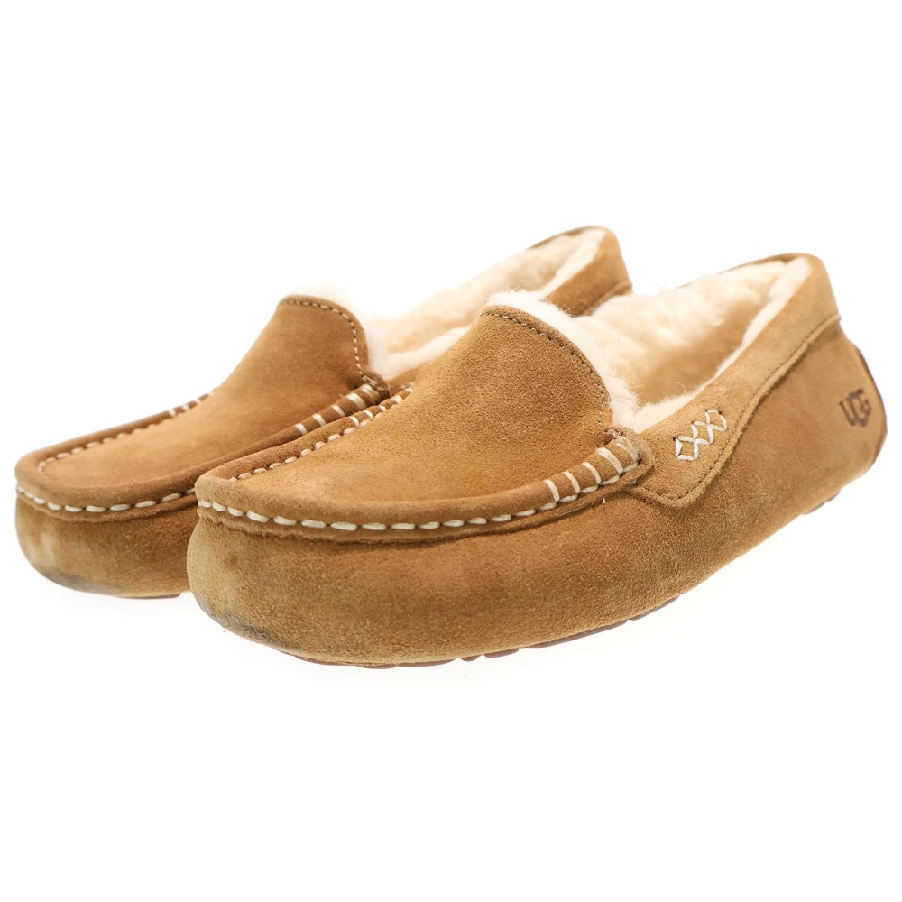 UGG(アグ) ANSLEY アンスレー ムートン モカシン フラットシューズ スリッポン ブラウン 1106878 レディース