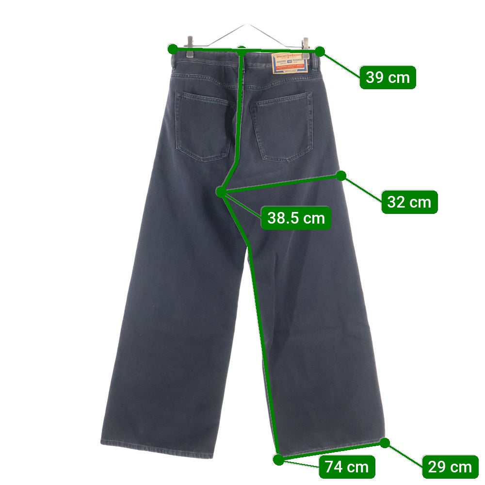 DIESEL(ディーゼル) D-RISE ディーライズ オーバーサイズデニムパンツ ブラック A06371