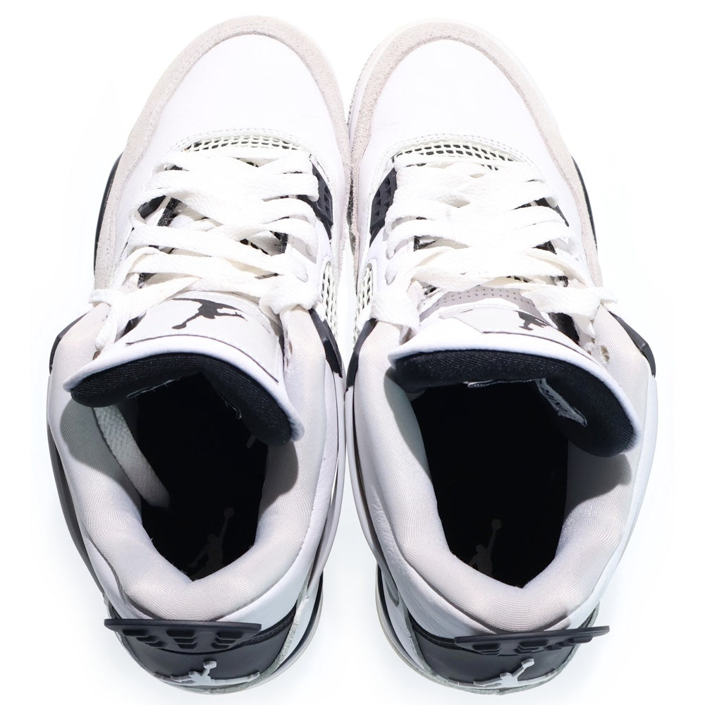 NIKE(ナイキ) AIR JORDAN 4 MILITARY BLACK エアジョーダン4 ハイカットスニーカー ホワイト US8/26cm DH6927-111