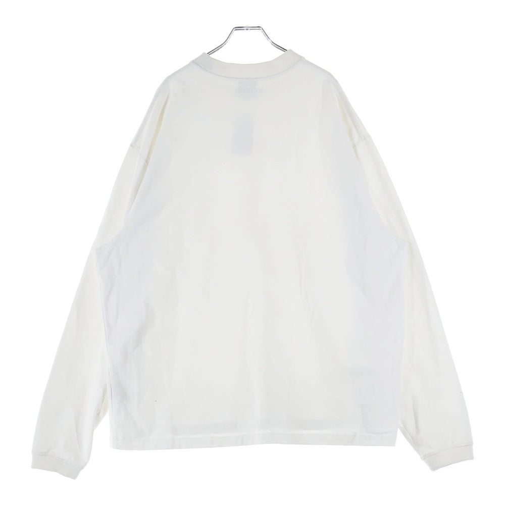 VETEMENTS(ヴェトモン) 22SS Logo L/S Tee ロゴプリント 長袖Tシャツ ロンT ホワイト UE52TR280W