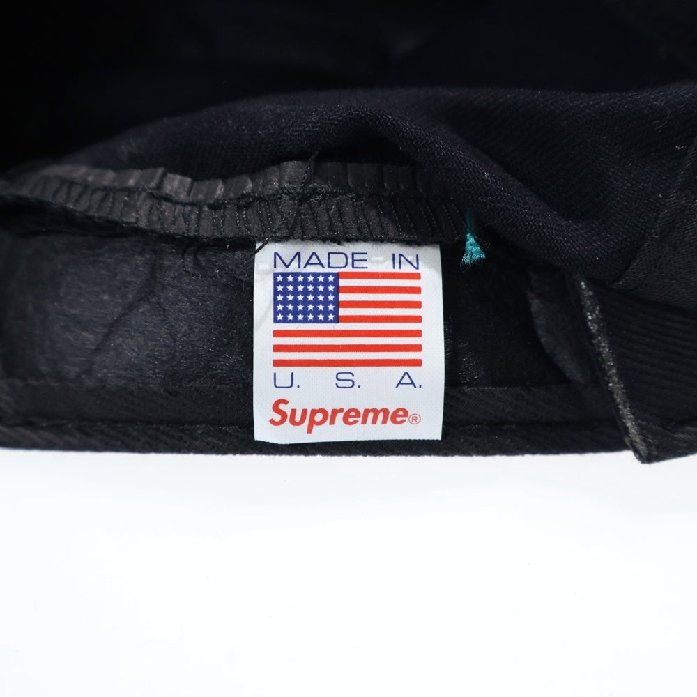 SUPREME(シュプリーム) 16AW Suck Camp Cap 総柄 ボックスロゴ サック キャンプキャップ 帽子 グリーン/ブラック