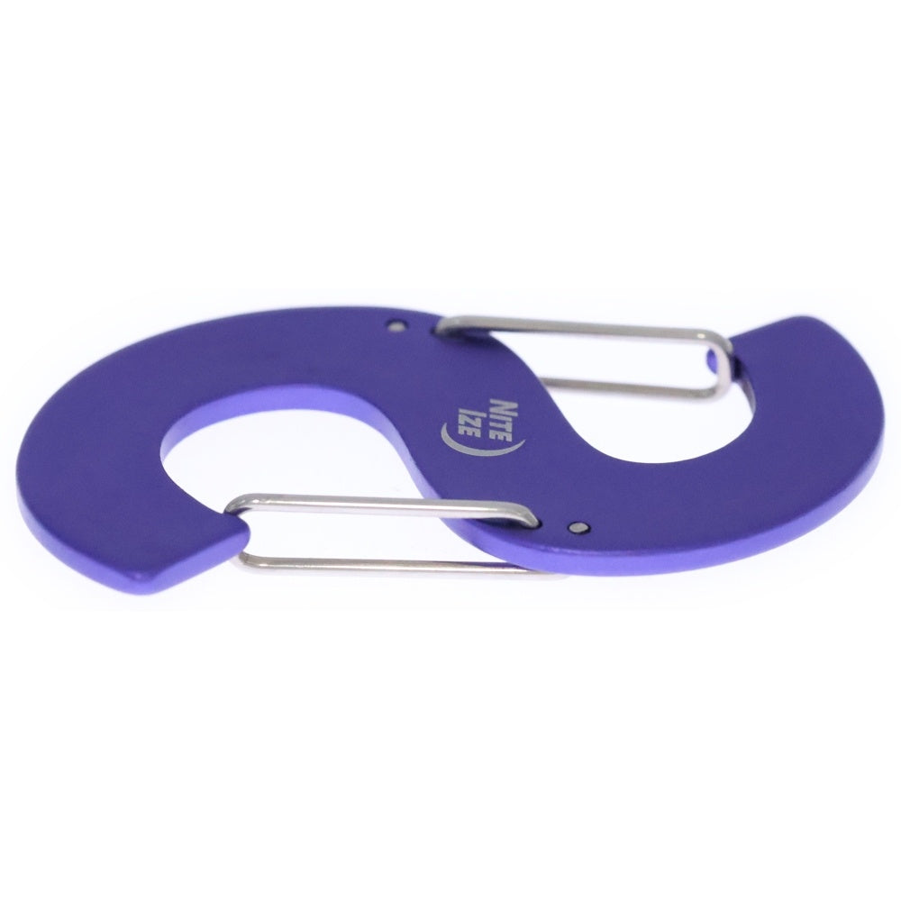 SUPREME(シュプリーム) 21AW Nite Ize S Logo Keychain ナイト アイズ Sロゴ キーチェーン カラビナ パープル