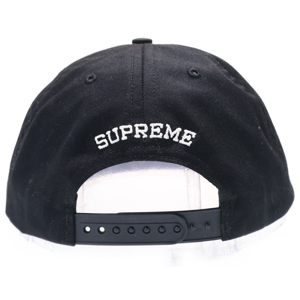 SUPREME(シュプリーム) 17SS Go Fuck Yourself 5Panel フロントエンブロイダリー 5パネルキャップ 帽子 ブラック/イエロー