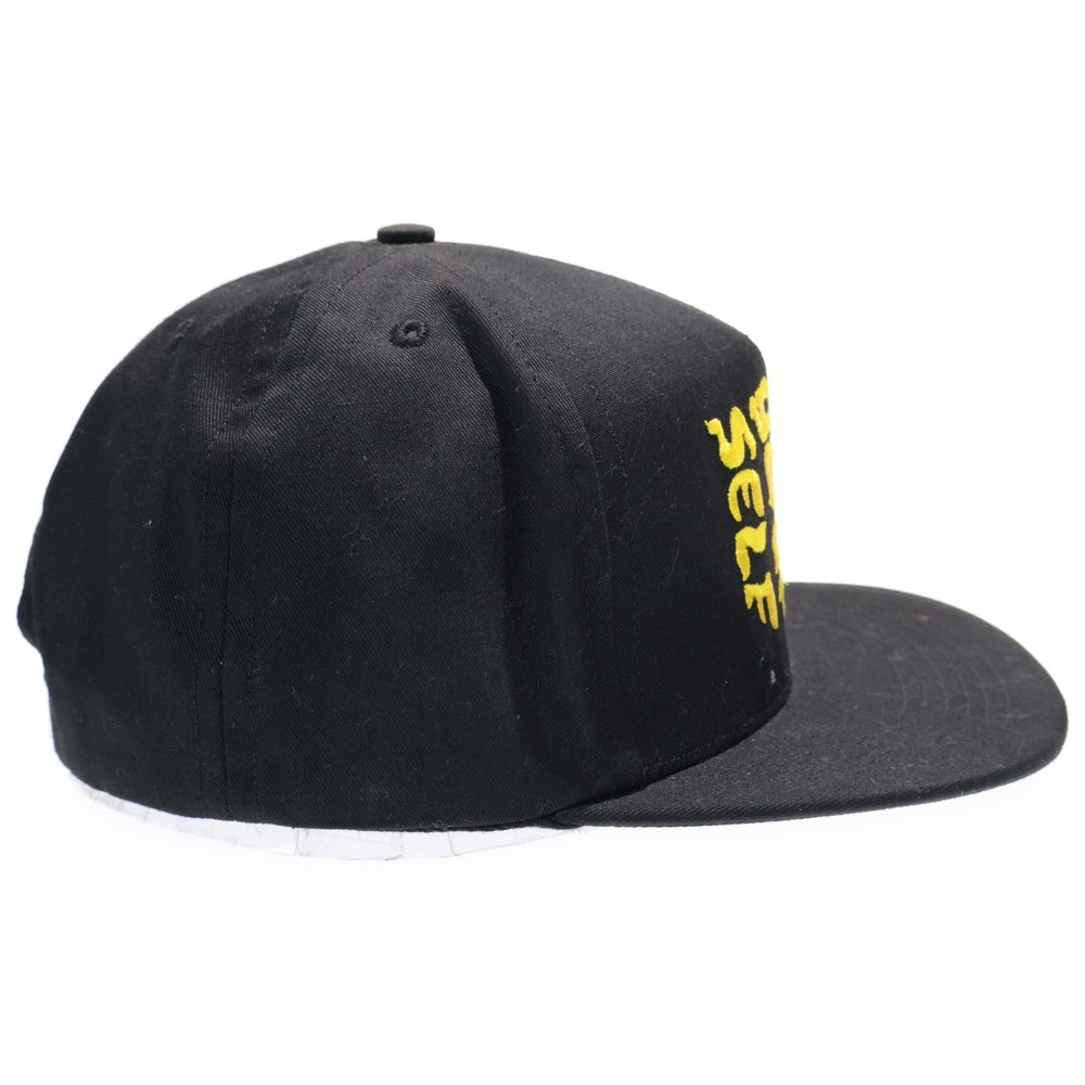 SUPREME(シュプリーム) 17SS Go Fuck Yourself 5Panel フロントエンブロイダリー 5パネルキャップ 帽子 ブラック/イエロー