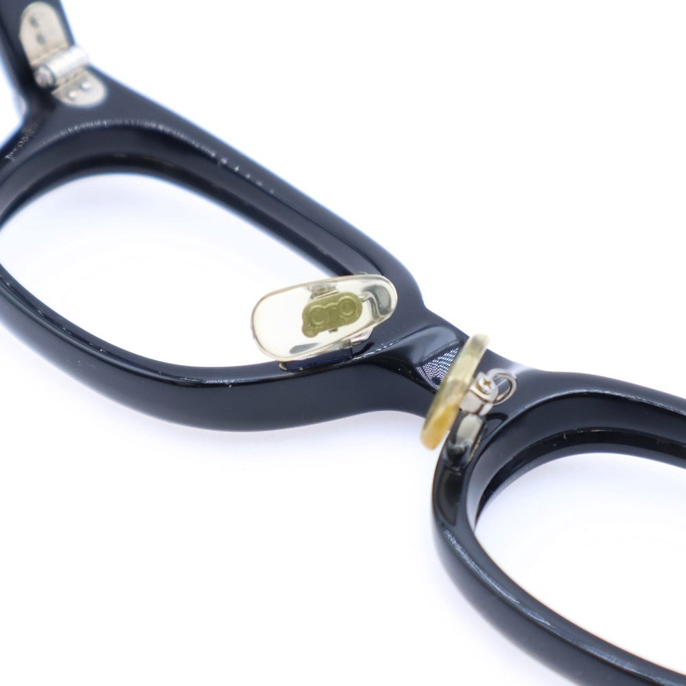 白山眼鏡店(ハクサンガンキョウテン) ×TENDERLOIN IN THE WIND テンダーロイン インザウインド ウェリントン セルフレーム眼鏡 メガネ ブラック