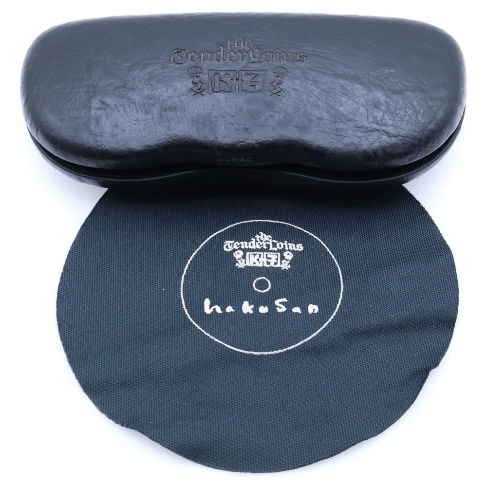 白山眼鏡店(ハクサンガンキョウテン) ×TENDERLOIN IN THE WIND テンダーロイン インザウインド ウェリントン セルフレーム眼鏡 メガネ ブラック