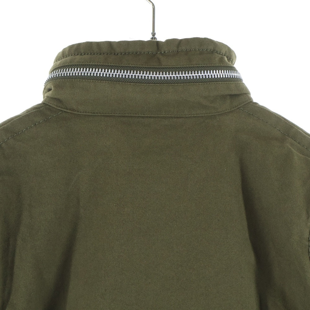 Sacai(サカイ) 22SS Wool Surge Mix Blouson ウールサージミックスブルゾン チェックライニング ミリタリージャケット カーキ 22-02928M