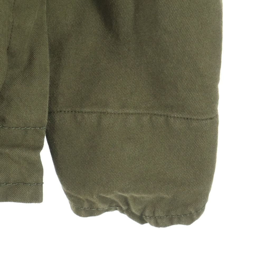 Sacai(サカイ) 22SS Wool Surge Mix Blouson ウールサージミックスブルゾン チェックライニング ミリタリージャケット カーキ 22-02928M