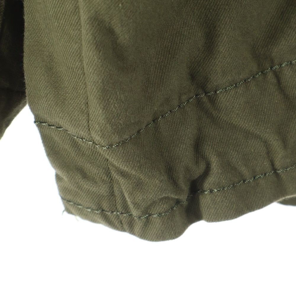 Sacai(サカイ) 22SS Wool Surge Mix Blouson ウールサージミックスブルゾン チェックライニング ミリタリージャケット カーキ 22-02928M