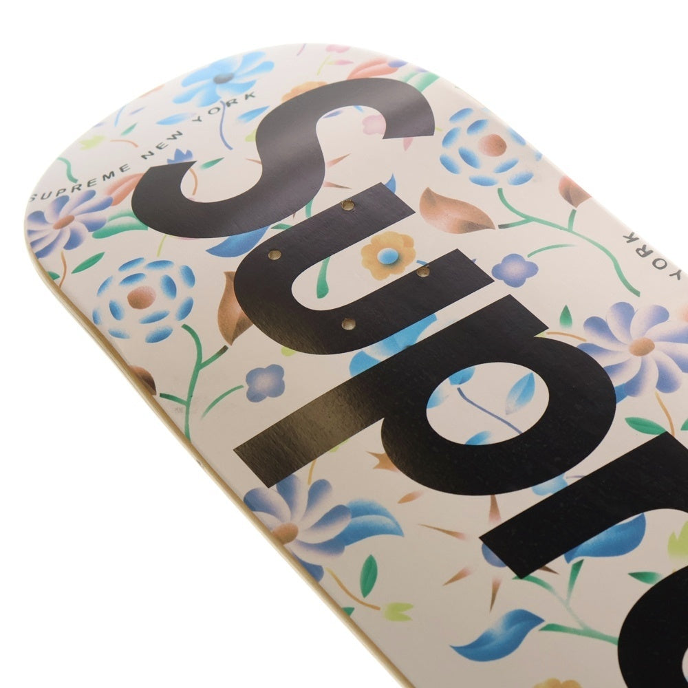 SUPREME(シュプリーム) 19SS Airbrushed Floral Skateboard Deck エアブラシド フローラル スケートボードデッキ ホワイト/ブラック