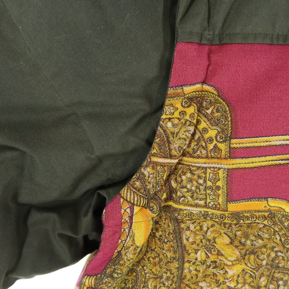 GUCCI(グッチ) BAROQUE PATTERN PUFFER JACKET バロックパターン 2WAY 総柄 中綿ダウンジャケット ダウンベスト レッド/ブラック 595436 Z8AFG