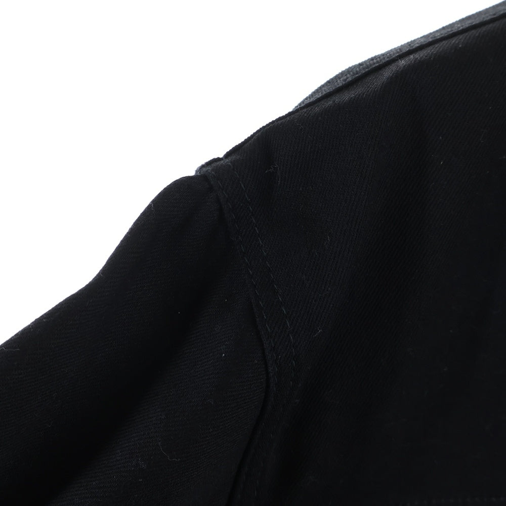 DSQUARED2(ディースクエアード) ×OVO OCTOBER'S VERY OWN バックロゴパッチ フクロウ デニムジャケット ブラック S74AM1120