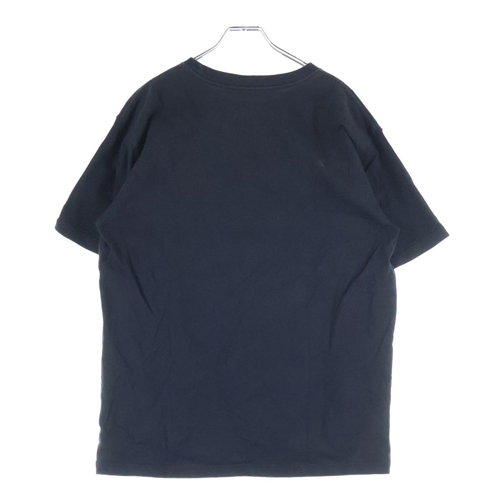 Yohji Yamamoto POUR HOMME(ヨウジヤマモト プールオム) 20SS ×NEW ERA SS COTTON TEE ニューエラ ロゴプリント クルーネック 半袖Tシャツ カットソー ブラック HN-T97-081