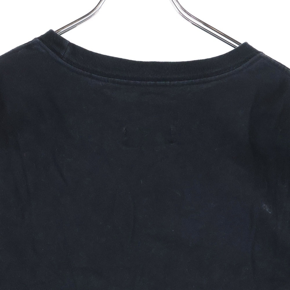 Yohji Yamamoto POUR HOMME(ヨウジヤマモト プールオム) 20SS ×NEW ERA SS COTTON TEE ニューエラ ロゴプリント クルーネック 半袖Tシャツ カットソー ブラック HN-T97-081
