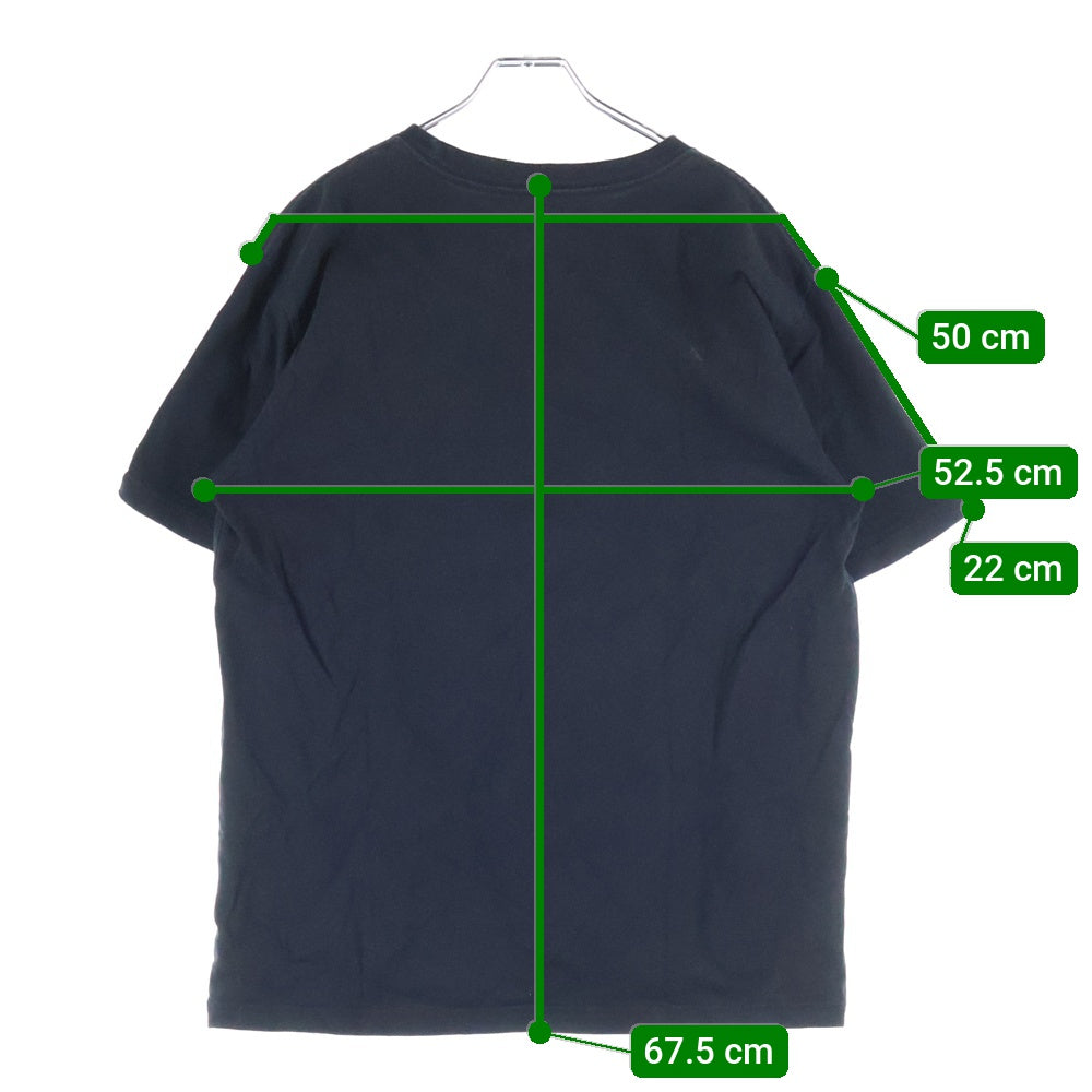 Yohji Yamamoto POUR HOMME(ヨウジヤマモト プールオム) 20SS ×NEW ERA SS COTTON TEE ニューエラ ロゴプリント クルーネック 半袖Tシャツ カットソー ブラック HN-T97-081
