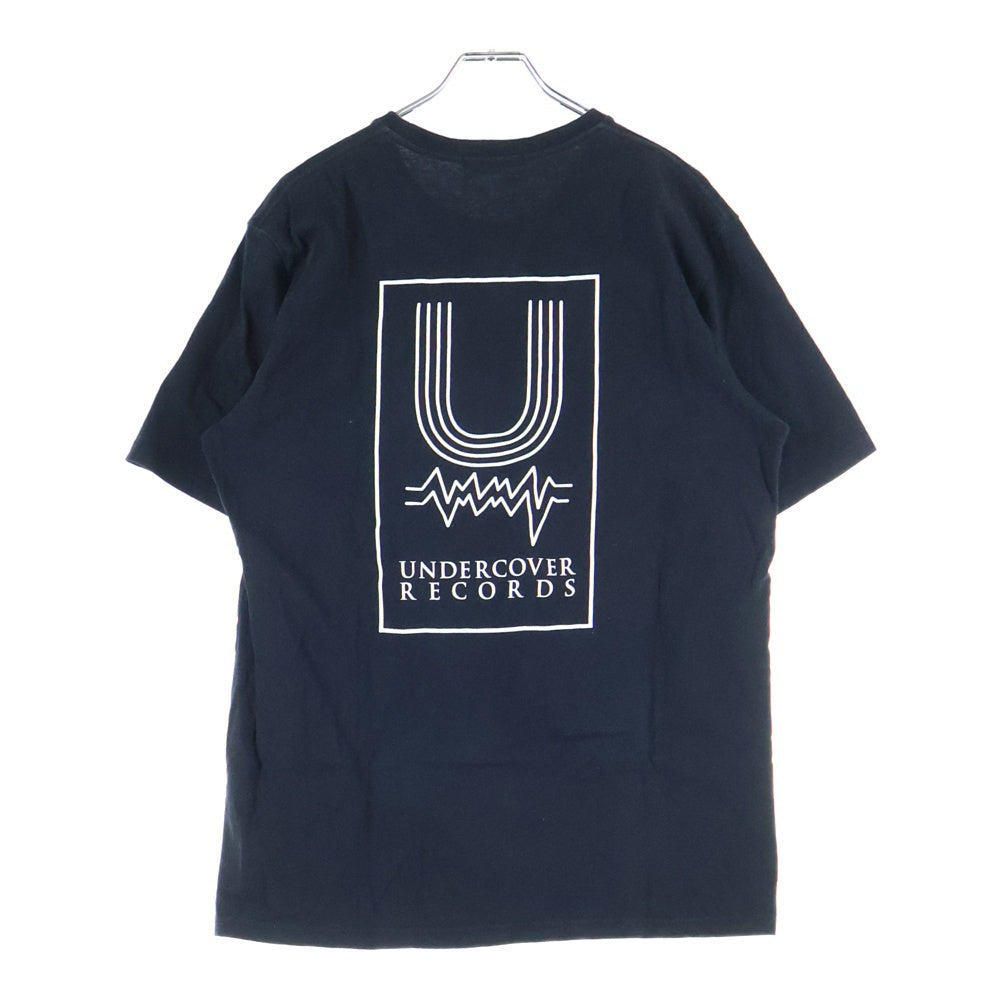 UNDERCOVER(アンダーカバー) RECORDS TEE フロントプリント クルーネック 半袖Tシャツ カットソー ブラック UCU9807