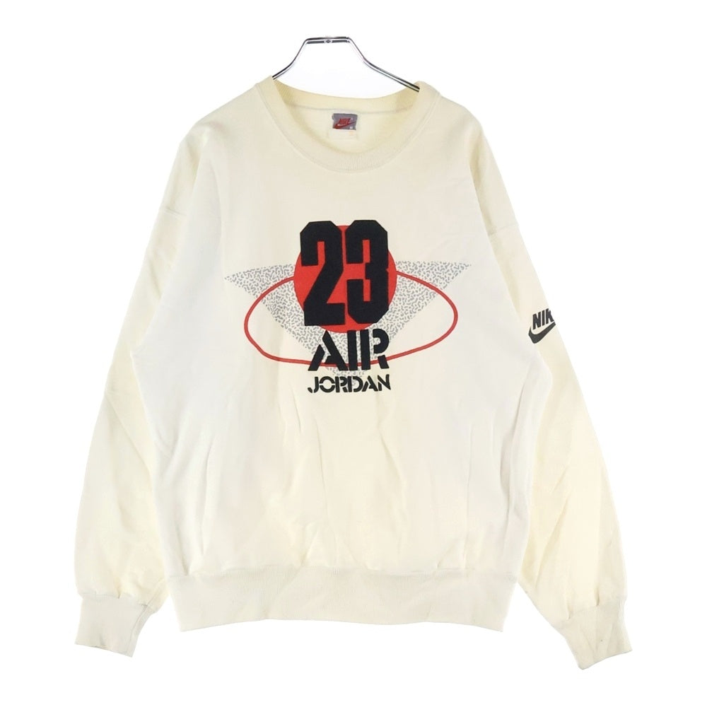 NIKE(ナイキ) 90S VINTAGE AIR JORDAN ヴィンテージ 銀タグ 23 エアジョーダン クルーネック スウェットトレーナー ホワイト