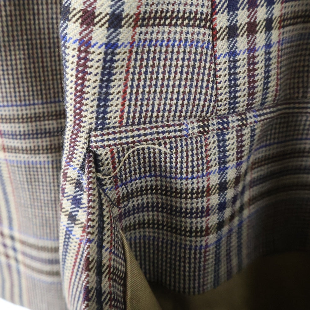 DRIES VAN NOTEN(ドリスヴァンノッテン) 18SS グレンチェック 2B ウール ロング チェスターコート グレー 73-09-81-09004