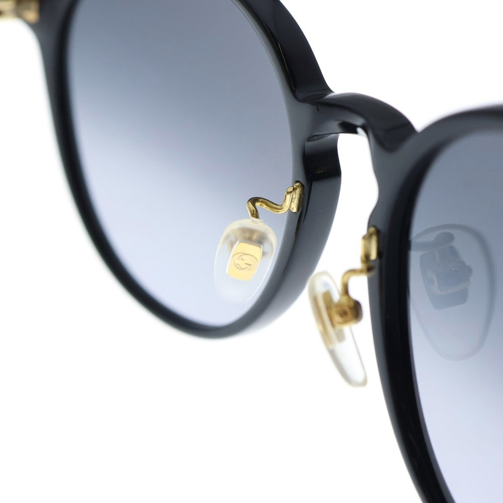 GUCCI(グッチ) サイドインターロッキングG アジアンフィット サングラス メガネ アイウェア ブラック/ゴールド GG0205SK
