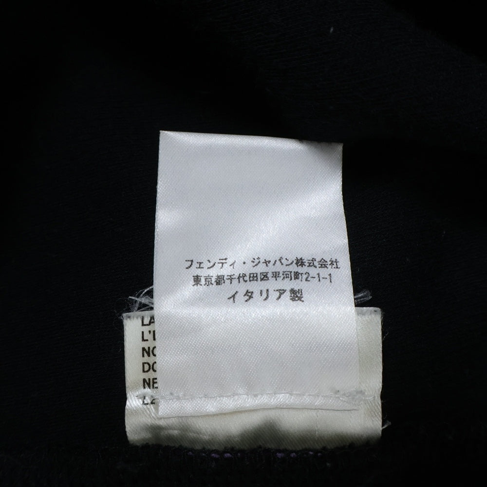 FENDI(フェンディ) 19SS モンスター フロントジップ クルーネック スウェット トレーナー ブラック