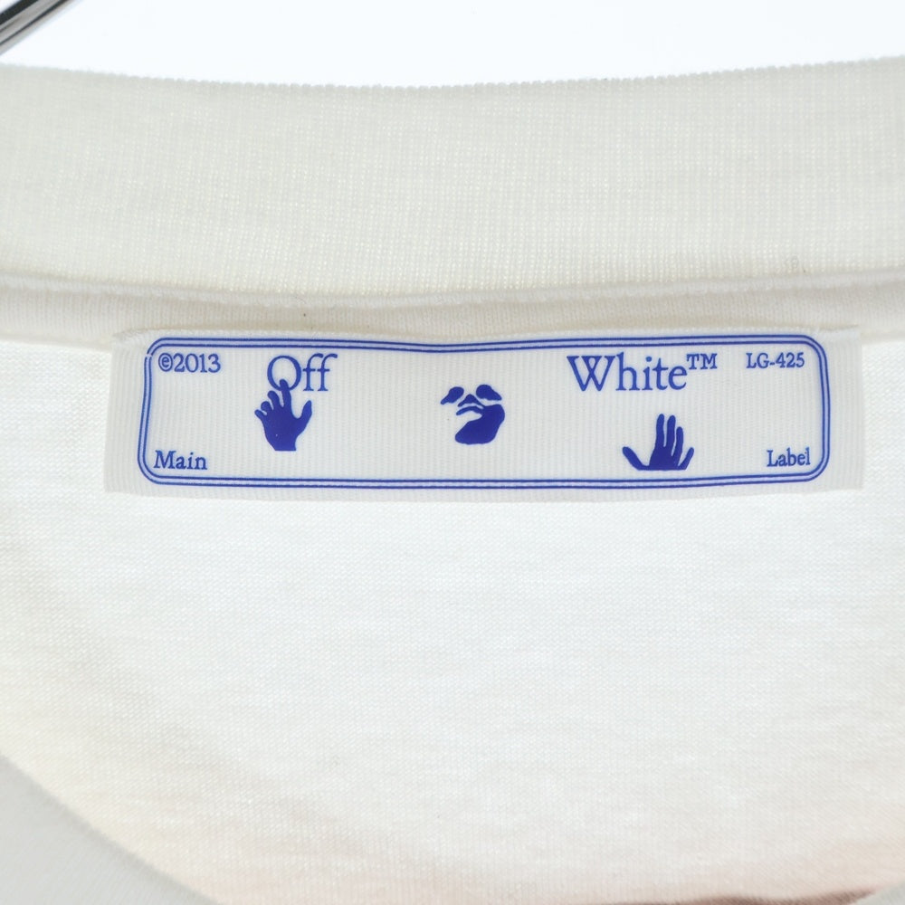 OFF-WHITE(オフホワイト) MARKER ARROW PRINT S/S TEE バッグ マーカー アロープリント クルーネック 半袖Tシャツカットソー ホワイト OMAA038R21JER002