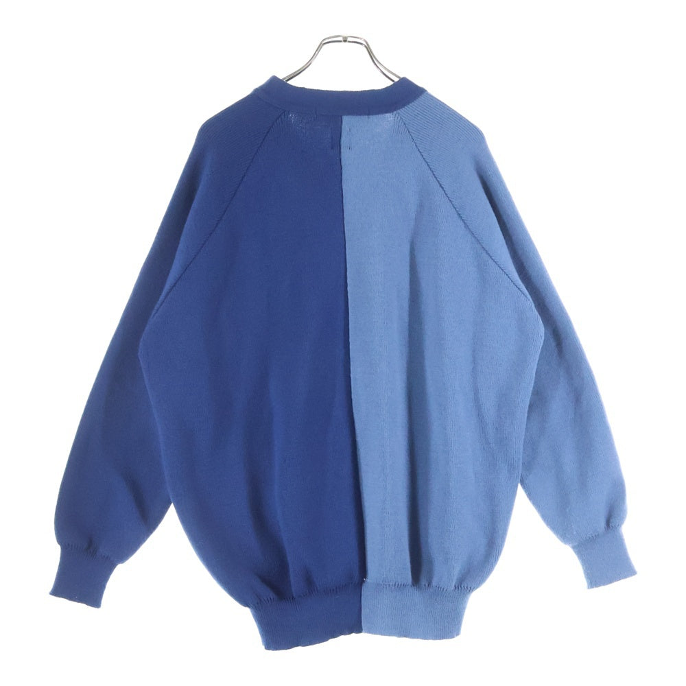COMME des GARCONS SHIRT(コムデギャルソンシャツ) バイカラー アクリルニット カーディガン ブルー/ライトブルー FN-N501