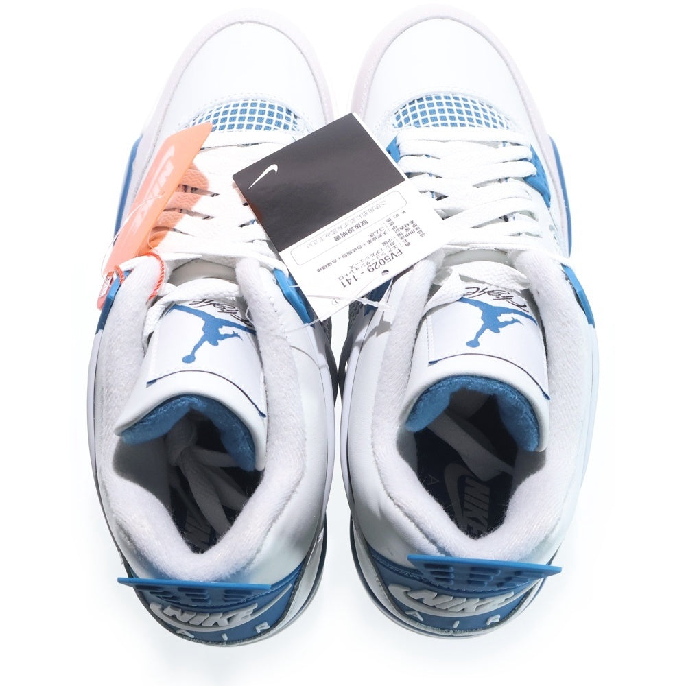 NIKE(ナイキ) AIR JORDAN 4 INDUSTRIAL BLUE エアジョーダン4 インダストリアルブルー ハイカットスニーカー ホワイト/ブルー US10.5/28.5cm FV5029-141