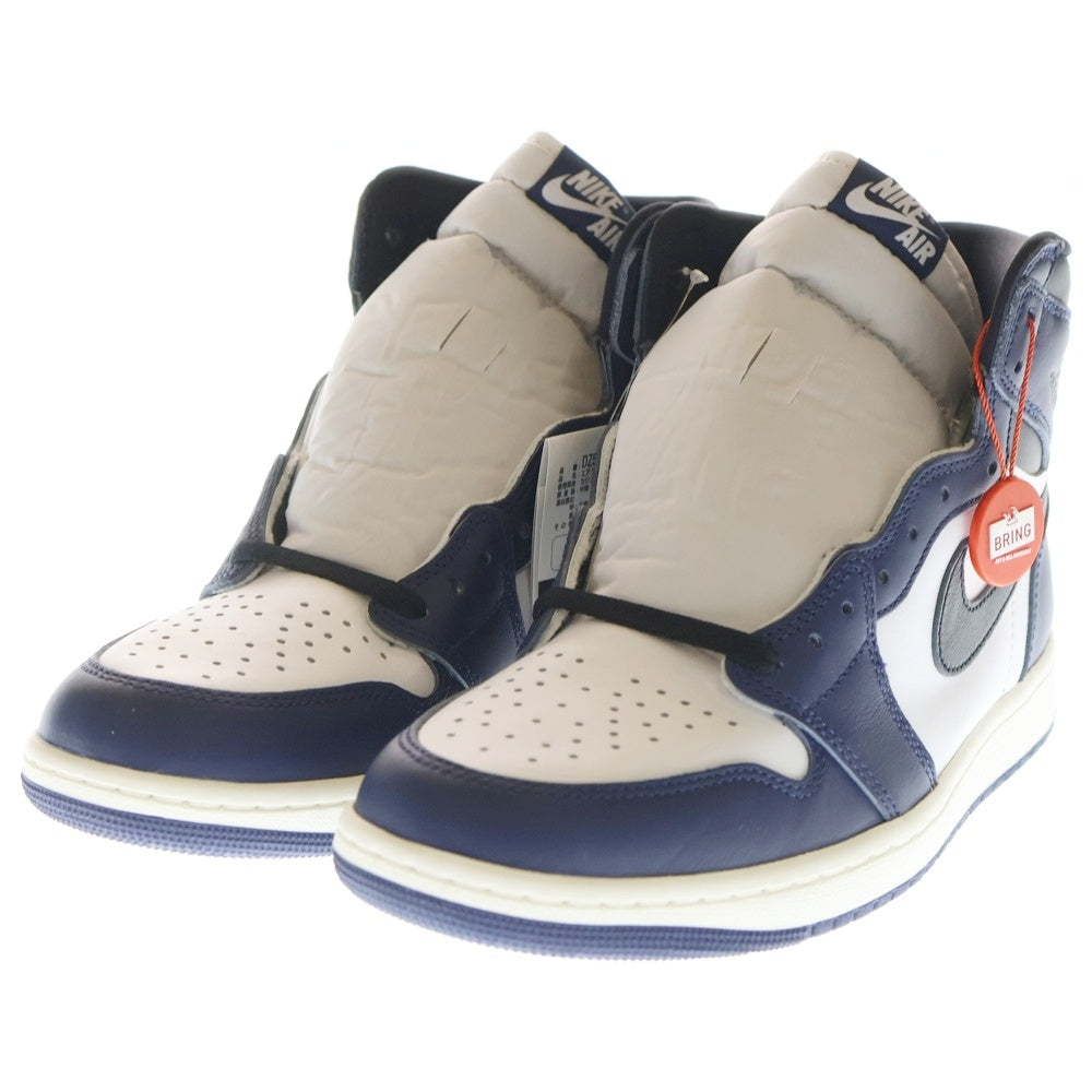 NIKE(ナイキ) AIR JORDAN 1 RETRO HIGH OG MIDNIGHT NAVY エア ジョーダン1 レトロ ミッドナイト ハイカットスニーカー ネイビー/ホワイト US10.5/28.5cm DZ5485-401
