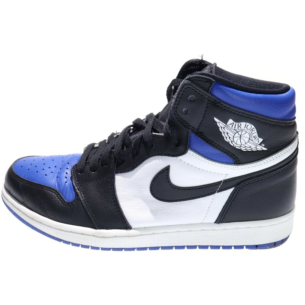 NIKE(ナイキ) AIR JORDAN 1 RETRO HIGH OG ROYAL TOE エア ジョーダン 1 レトロ ロイヤル トゥ ハイカットスニーカー ブルー/ブラック/ホワイト US10.5/28.5cm 555088-041