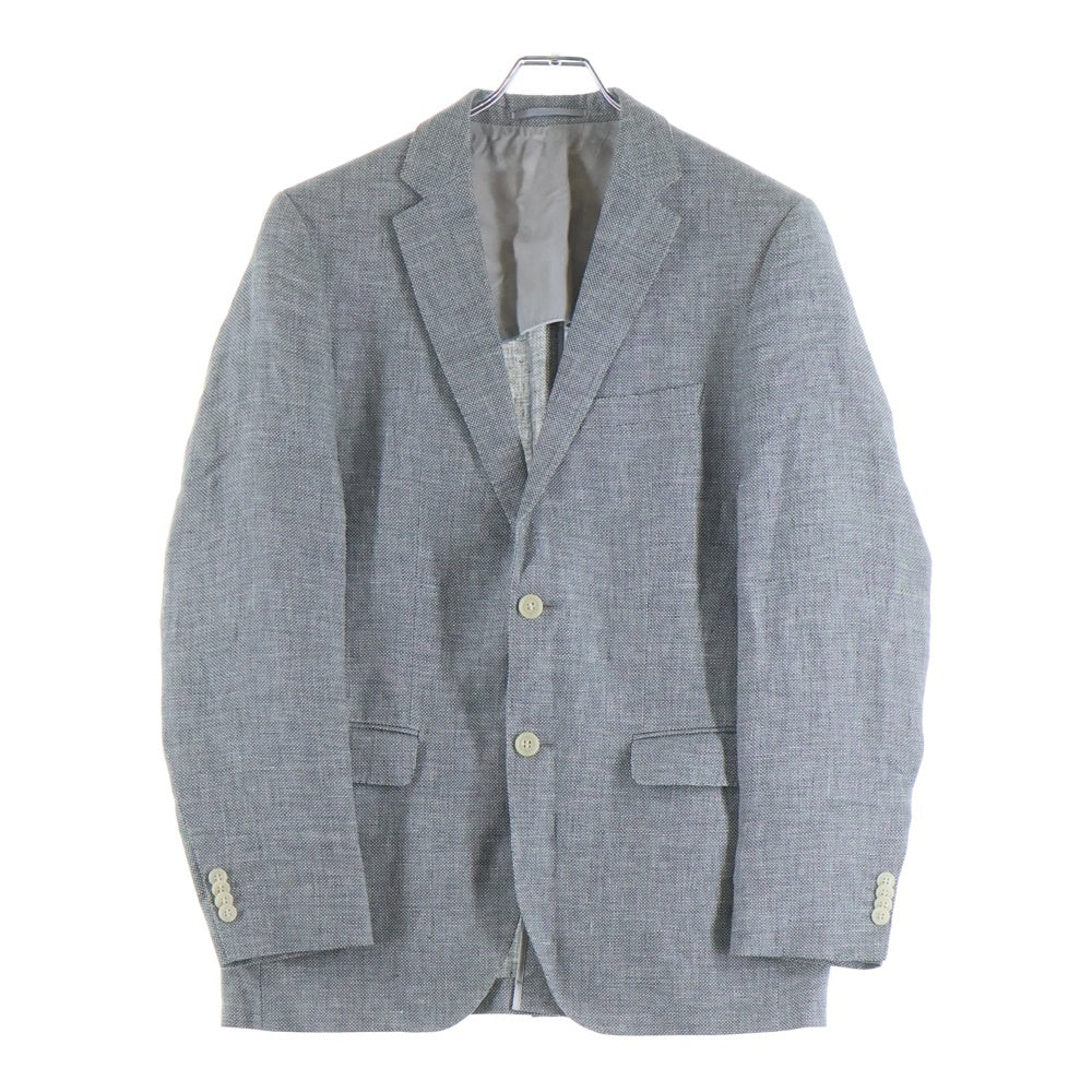 HUGO BOSS(ヒューゴボス) 2B ピュアリネン シングルテーラードジャケット グレー BBS16-225-04 サイズ 48