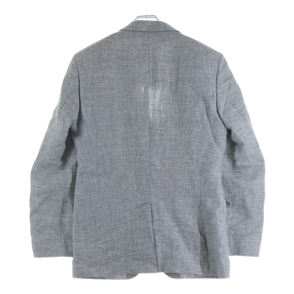 HUGO BOSS(ヒューゴボス) 2B ピュアリネン シングルテーラードジャケット グレー BBS16-225-04 サイズ 48