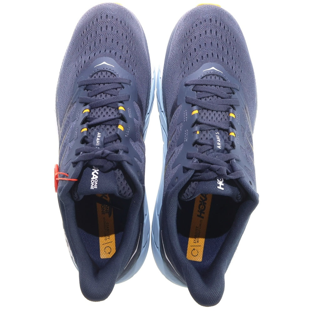 HOKA ONE ONE(ホカオネオネ) ARAHI 5 アラヒ メッシュ ローカットスニーカー ネイビー US10.5/28.5cm 1115010