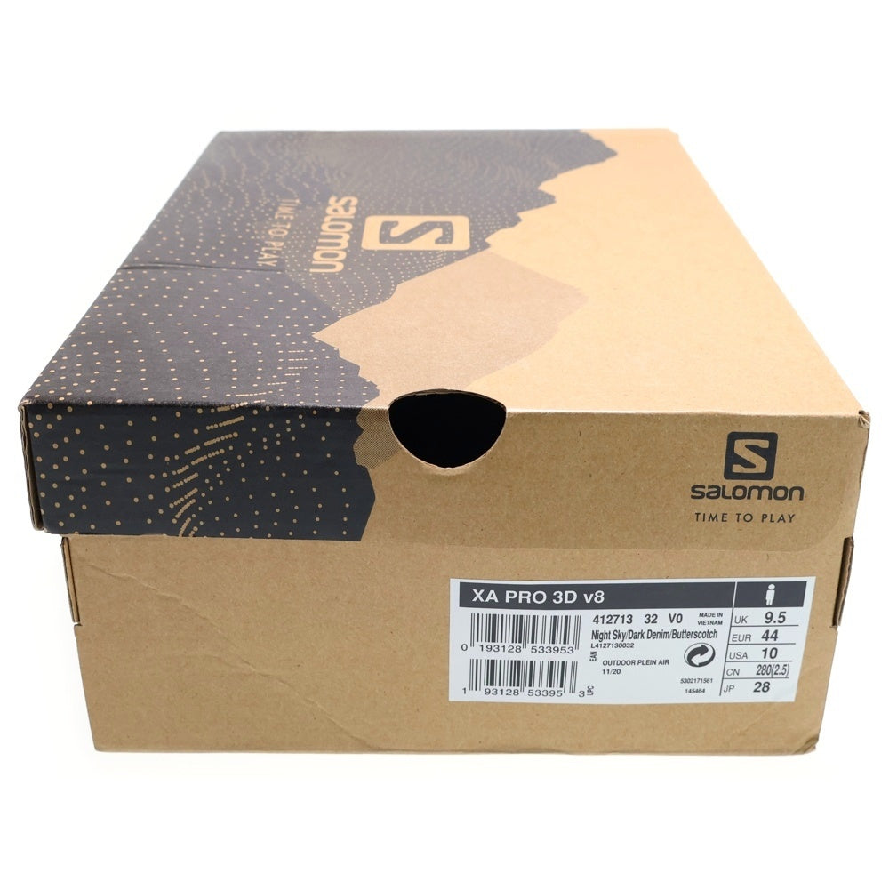 SALOMON(サロモン) XA PRO 3D v8 メッシュ ローカットスニーカー ブラック/ブルー US10/28cm 412713