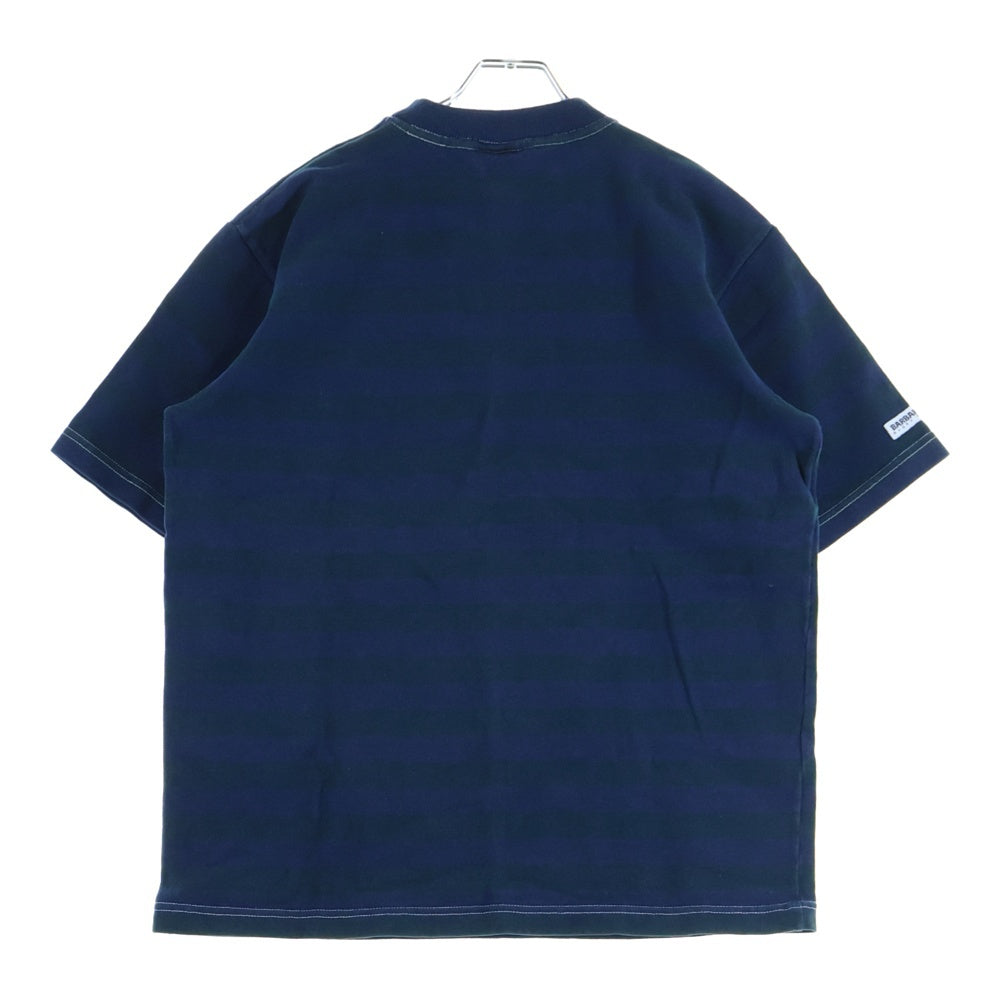 BARBARIAN(バーバリアン) 90S VINTAGE ヴィンテージ ボーダー半袖Tシャツ ネイビー/グリーン