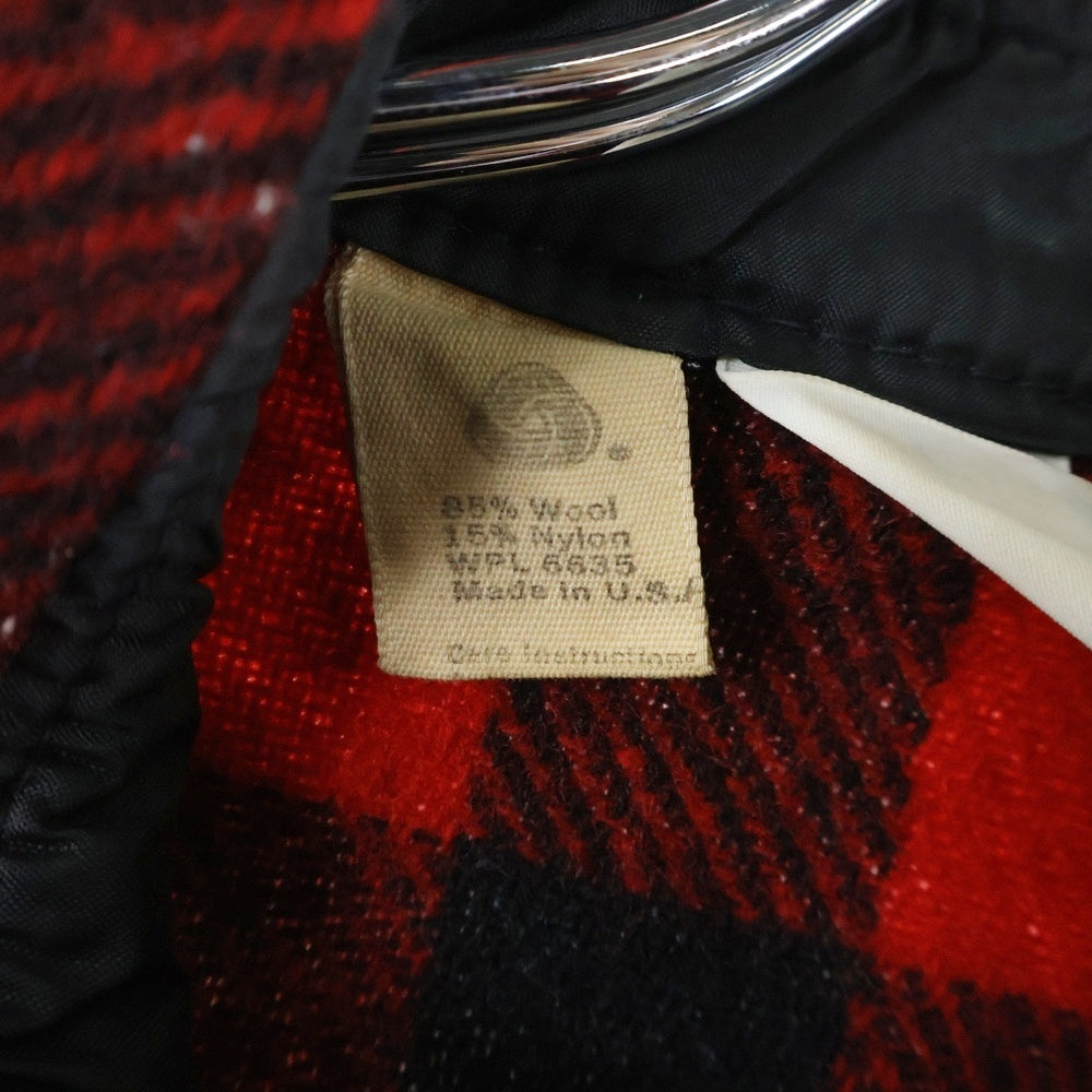 WOOLRICH(ウールリッチ) 70S VINTAGE ヴィンテージ ブロックチェック フランネル 長袖シャツ レッド/ブラック