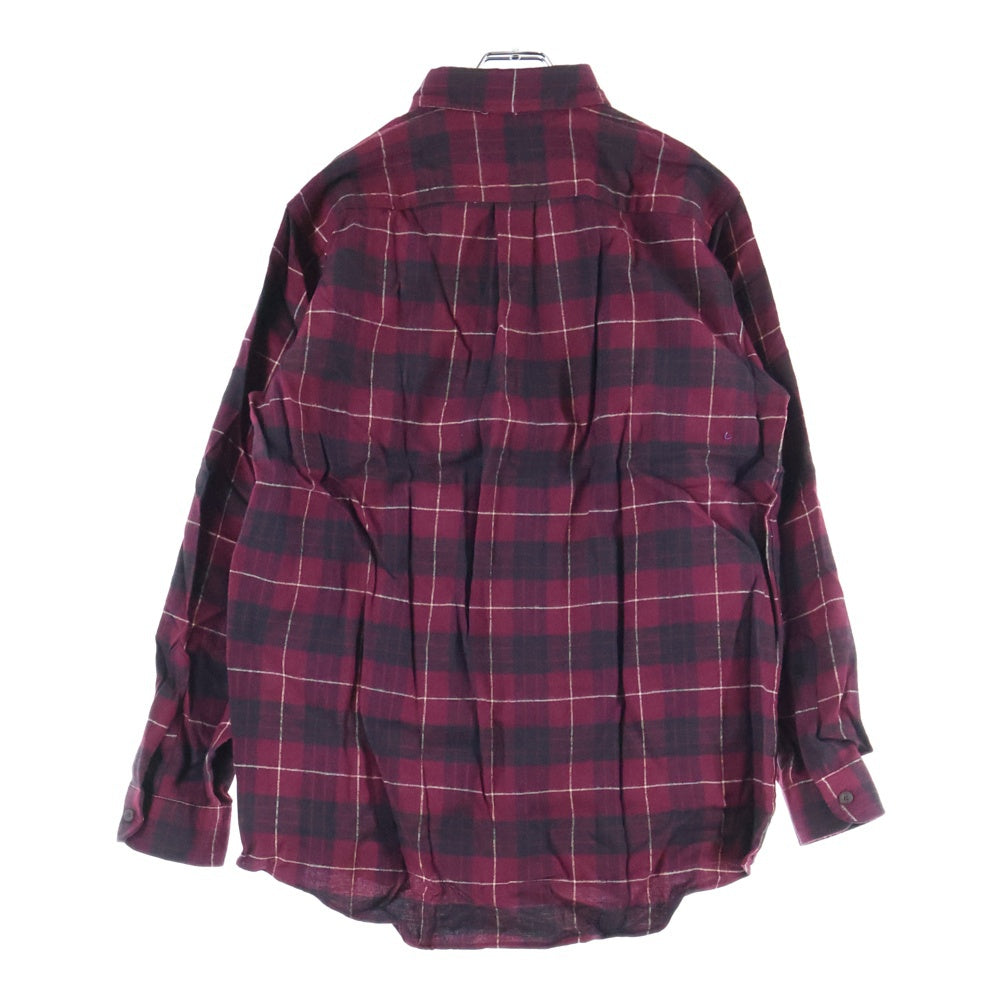 L.L.Bean(エルエルビーン) 90S VINTAGE Flannel L/S Shirt ヴィンテージ ボタンダウン フランネル 長袖チェックシャツ レッド/ブラック