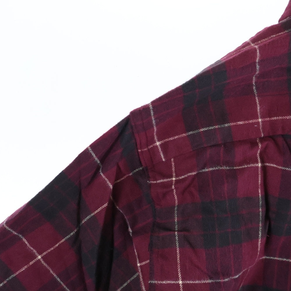 L.L.Bean(エルエルビーン) 90S VINTAGE Flannel L/S Shirt ヴィンテージ ボタンダウン フランネル 長袖チェックシャツ レッド/ブラック