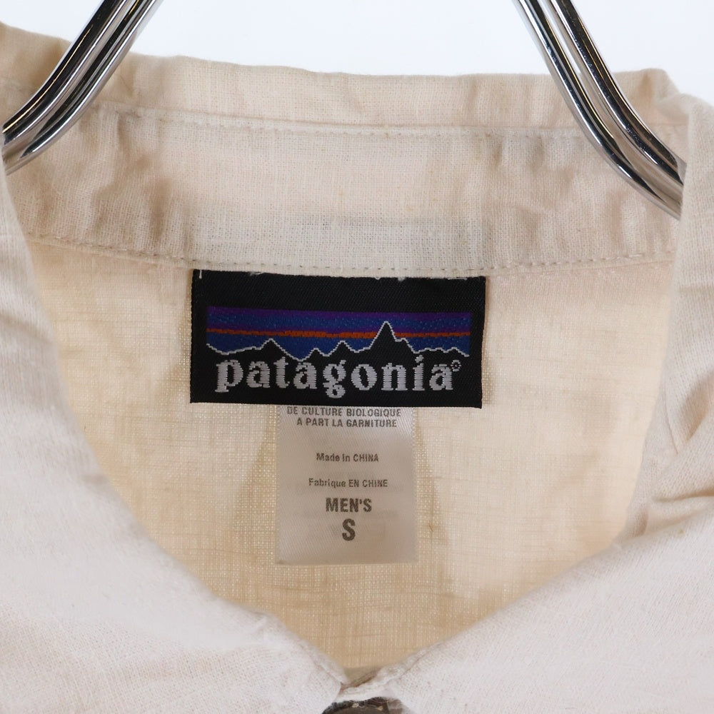 PATAGONIA(パタゴニア) フロントポケット 半袖シャツ ピンクホワイト