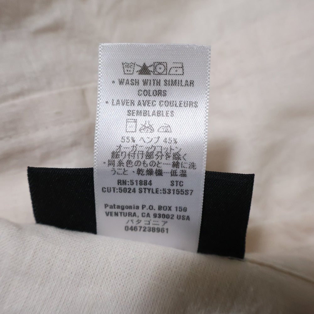 PATAGONIA(パタゴニア) フロントポケット 半袖シャツ ピンクホワイト