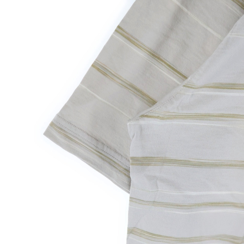 PATAGONIA(パタゴニア) ハーフボタン ボーダー 半袖シャツ グレー