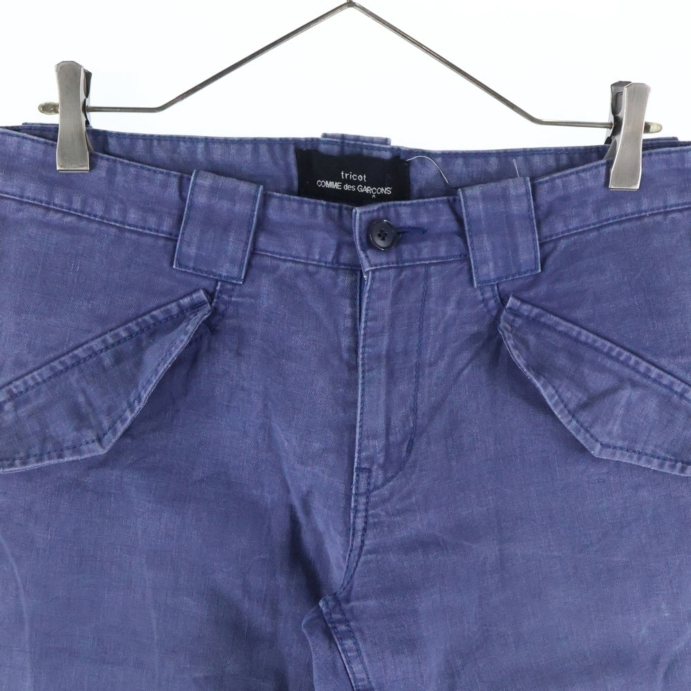 tricot COMME des GARCONS(トリコ コム デ ギャルソン) 07AW ワイド デニム パンツインディゴ TT-P005 AD2007 レディース
