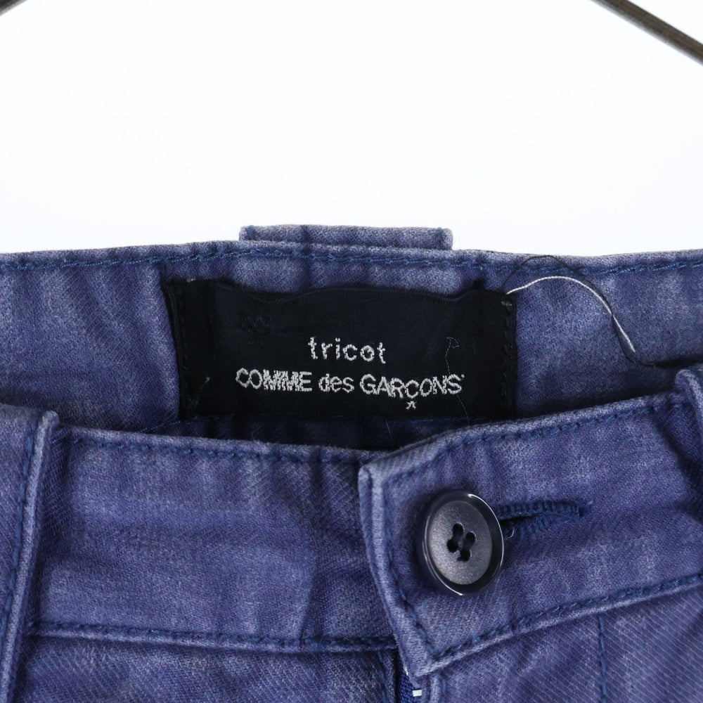 tricot COMME des GARCONS(トリコ コム デ ギャルソン) 07AW ワイド デニム パンツインディゴ TT-P005 AD2007 レディース
