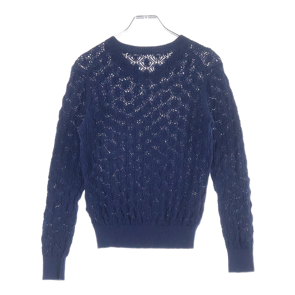 COMME des GARCONS COMME des GARCONS(コムデギャルソンコムデギャルソン) 05SS Vネック コットン ニットセーター ネイビー RO-N004 AD2005 レディース